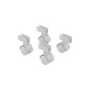 Ver imagem 1 de Kit de 4 Rodinha para Berço Rodízio Roda Chapa U 15mm 100kg