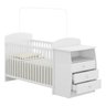 Berço Cômoda Multifuncional Colinho de Mãe com Colchão Incluso Branco - 3