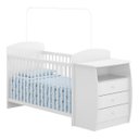 Ver imagem 6 de Berço Cômoda Multifuncional Colinho de Mãe com Colchão Incluso Branco
