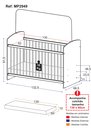 Ver imagem 5 de Berço Olaf com Colchão Incluso Certificado Imnetro Branco Neve