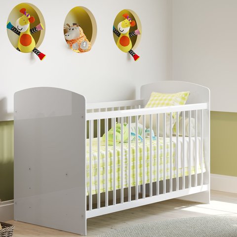 Berço Olaf com Colchão Incluso Certificado Imnetro Branco Neve