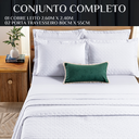 Ver imagem 6 de Cobre Leito Queen Size 100%algodão Lory Bordado Super Luxuoso Verity:branco
