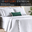 Ver imagem 2 de Cobre Leito Queen Size 100%algodão Lory Bordado Super Luxuoso Verity:branco