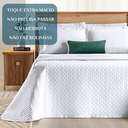 Ver imagem 5 de Cobre Leito Queen Size 100%algodão Lory Bordado Super Luxuoso Verity:branco