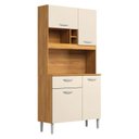 Ver imagem 1 de Kit para Cozinha Compacta Malta Cinamon Off White - Demóbile
