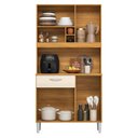 Ver imagem 3 de Kit para Cozinha Compacta Malta Cinamon Off White - Demóbile