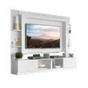 Ver imagem 2 de Estante Rack com Painel e Suporte TV 65" Moscou Multimóveis Branco