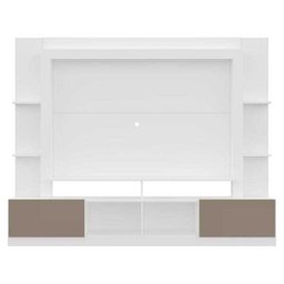 Estante Rack com Painel e Suporte TV 65 Polegadas Moscou Multimóveis Branco/Lacca Fume - 6