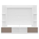 Ver imagem 6 de Estante Rack com Painel e Suporte TV 65 Polegadas Moscou Multimóveis Branco/Lacca Fume