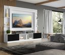 Ver imagem 7 de Estante Rack com Painel e Suporte TV 65" Moscou Multimóveis Branco/Preto