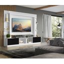Ver imagem 7 de Estante Rack com Painel e Suporte TV 65" Moscou Multimóveis Branco/Preto