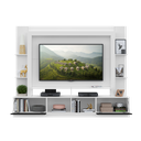 Ver imagem 5 de Estante Rack com Painel e Suporte TV 65" Moscou Multimóveis Branco/Preto