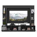 Ver imagem 5 de Estante Rack com Painel e Suporte TV 65" Moscou Multimóveis Preto