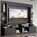 Ver imagem 1 de Estante Rack com Painel e Suporte TV 65" Moscou Multimóveis Preto