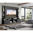 Ver imagem 7 de Estante Rack com Painel e Suporte TV 65" Moscou Multimóveis Preto