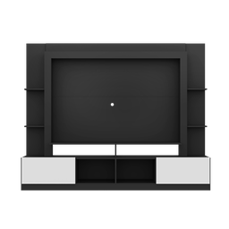 Estante Rack com Painel e Suporte TV 65" Moscou Multimóveis Preto/Branco - 6