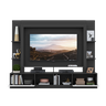 Estante Rack com Painel e Suporte TV 65" Moscou Multimóveis Preto/Branco - 5