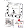 Estante Rack com Painel e Suporte Tv 65" Moscou Multimóveis Preto/lacca Fume - 4