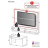 Painel para Tv até 42 Polegadas com Mesa de Apoio Multimóveis Tabaco - 3