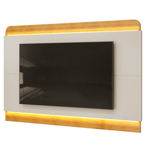 Painel para Tv Suspenso 75 Pol 219cm Pés Madeira Collie D04 Cedro/bali - Mpozenato