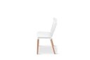Ver imagem 3 de Cadeira Ellen Windsor Branca Polipropileno Base Madeira