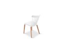 Ver imagem 4 de Cadeira Ellen Windsor Branca Polipropileno Base Madeira