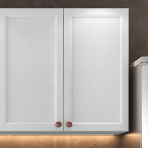 Armário Aéreo 2 Portas Olivia 80 Cm