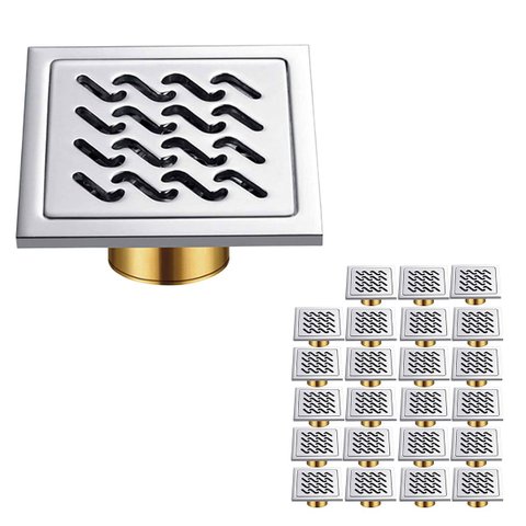 Ralo Inox 10x10 Kit 23 Uni Banheiro Anti Odor Lavanderia Anti Inseto Higienico Resistente Quintal Va