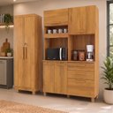 Ver imagem 1 de Kit Armário Multiuso Toronto + Armário de Cozinha Viena 100% MDF Yescasa