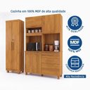 Ver imagem 6 de Kit Armário Multiuso Toronto + Armário de Cozinha Viena 100% MDF Yescasa