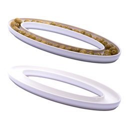Petisqueira em Acrílico Oval P/ Frios Multiuso Branco - 4