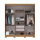 Ver imagem 5 de Guarda Roupa Casal 6 Portas 2 Gavetas com Pés Lyon Yescasa Cinamomo