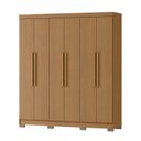 Ver imagem 3 de Guarda Roupa Casal 6 Portas 2 Gavetas com Pés Lyon Yescasa Cinamomo