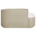 Ver imagem 4 de Kit Divã Recamier Orgânico Marrocos 150cm Lado Esquerdo e 1 Poltronas Amore Bouclé Bege
