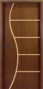 Ver imagem 3 de Folha de Porta em Madeira Frisada 7 210x80 Gitale Portas: Carvalho Ébano/ 210x80cm