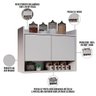 Armário Aéreo para Cozinha 2 Portas Lia M05 Branco - Inoviza - 4