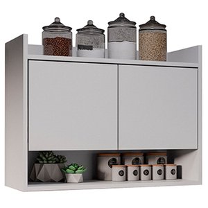 Armário Aéreo para Cozinha 2 Portas Lia M05 Branco - Inoviza