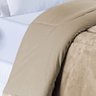 Coberdrom Allure Queen Dupla Face Manta Plush + Malha 1 Peça - Cáqui - 2