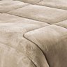 Coberdrom Allure Queen Dupla Face Manta Plush + Malha 1 Peça - Cáqui - 3