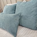 Ver imagem 5 de Kit 3 Capas Almofada Baguete Bouclé Quadradas e Retangular Zíper Invisível, Texturizado