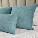 Ver imagem 7 de Kit 3 Capas Almofada Baguete Bouclé Quadradas e Retangular Zíper Invisível, Texturizado