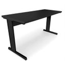 Ver imagem 1 de Mesa Escrivaninha Office Tampo Grosso Industrial 1,50m Preto
