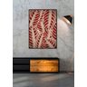 Quadro Red Leaf Stripes - 3