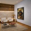 Ver imagem 5 de Quadro Canvas Dachshund The King 40x30cm Mold Preta