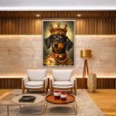 Ver imagem 3 de Quadro Canvas Dachshund The King 40x30cm Mold Preta