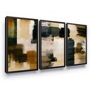 Ver imagem 2 de Quadro Decorativo Abstrato Terracota para Quarto Sala