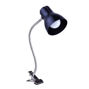 Luminária de Mesa Estudo Escritório Presilha Garra Articulada Spiralle E27 Bivolt:preta