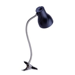 Luminária de Mesa Estudo Escritório Presilha Garra Articulada Spiralle E27 Bivolt:preta - 2