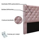 Ver imagem 3 de Cabeceira Cama Box Solteiro 90 Cm Tania Veludo Lilás S04 - D'Rossi