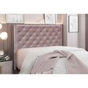 Ver imagem 4 de Cabeceira Cama Box Solteiro 90 Cm Tania Veludo Lilás S04 - D'Rossi